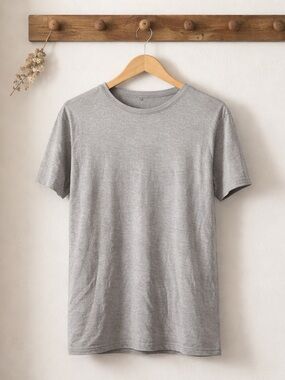 Classic Midtown Crewneck Gray Tee - Size Small